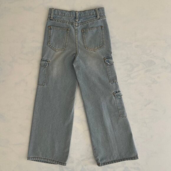 Soho Blue Denim Girls 8 Cargo Jeans - Picture 3 of 7